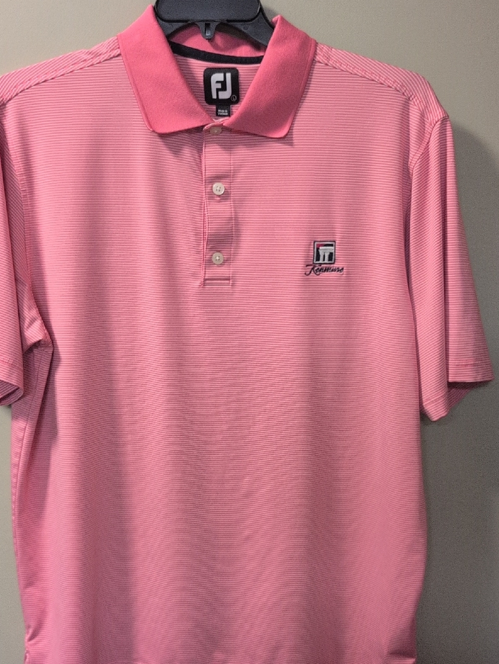 FootJoy Men's Pink Performance Polo Shirt